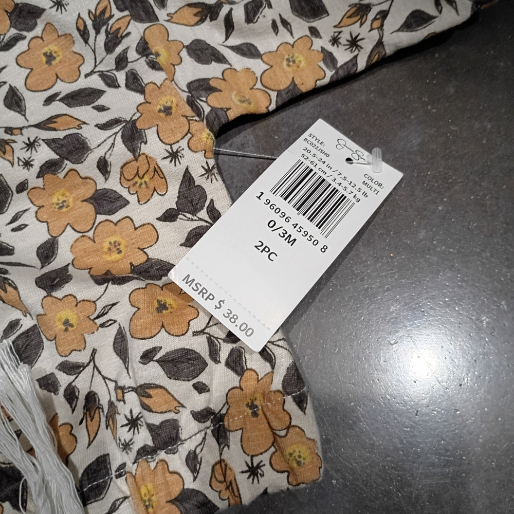 Jessica Simpson Kids Floral Sweatshirt - Yellow and Cream - Picture 4 of 6